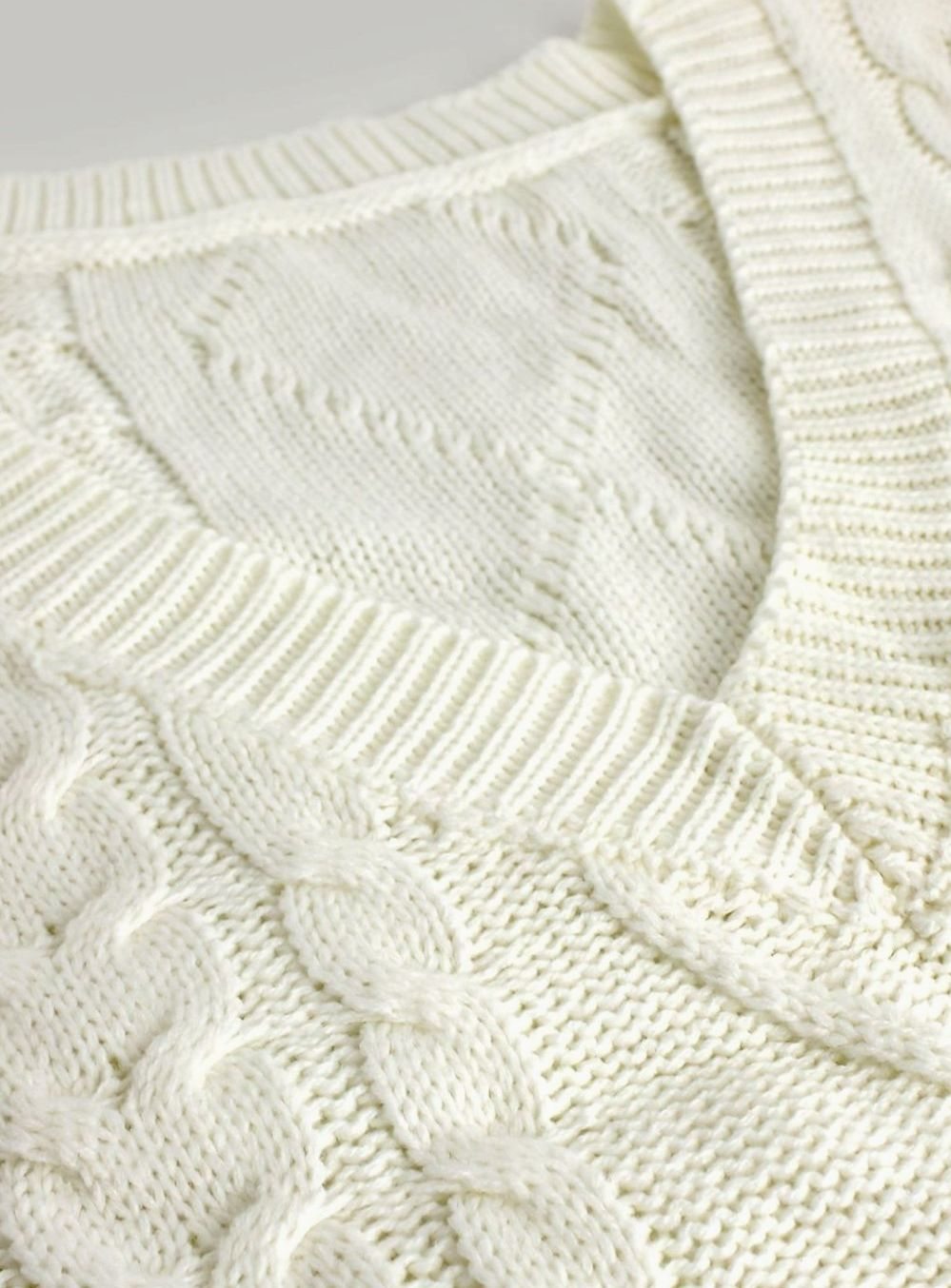 Camila | Gilet en maille torsadée pour femmes, décolleté en V, coupe décontractée