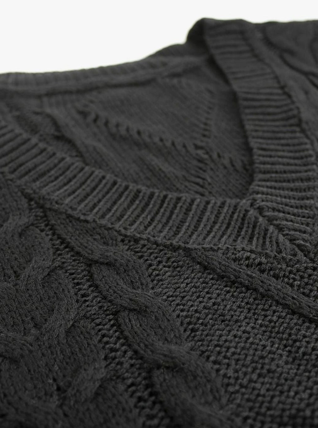 Camila | Gilet en maille torsadée pour femmes, décolleté en V, coupe décontractée