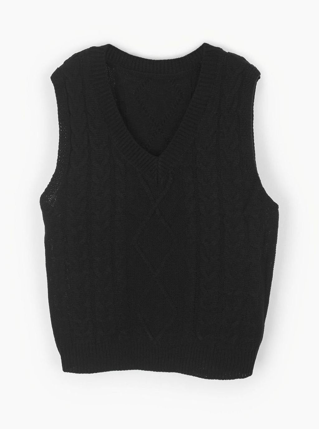 Camila | Gilet en maille torsadée pour femmes, décolleté en V, coupe décontractée