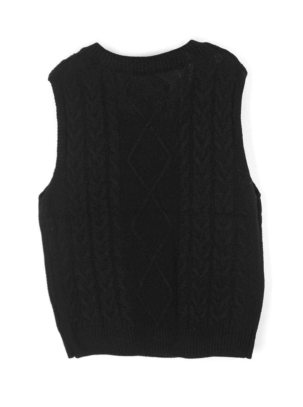 Camila | Gilet en maille torsadée pour femmes, décolleté en V, coupe décontractée