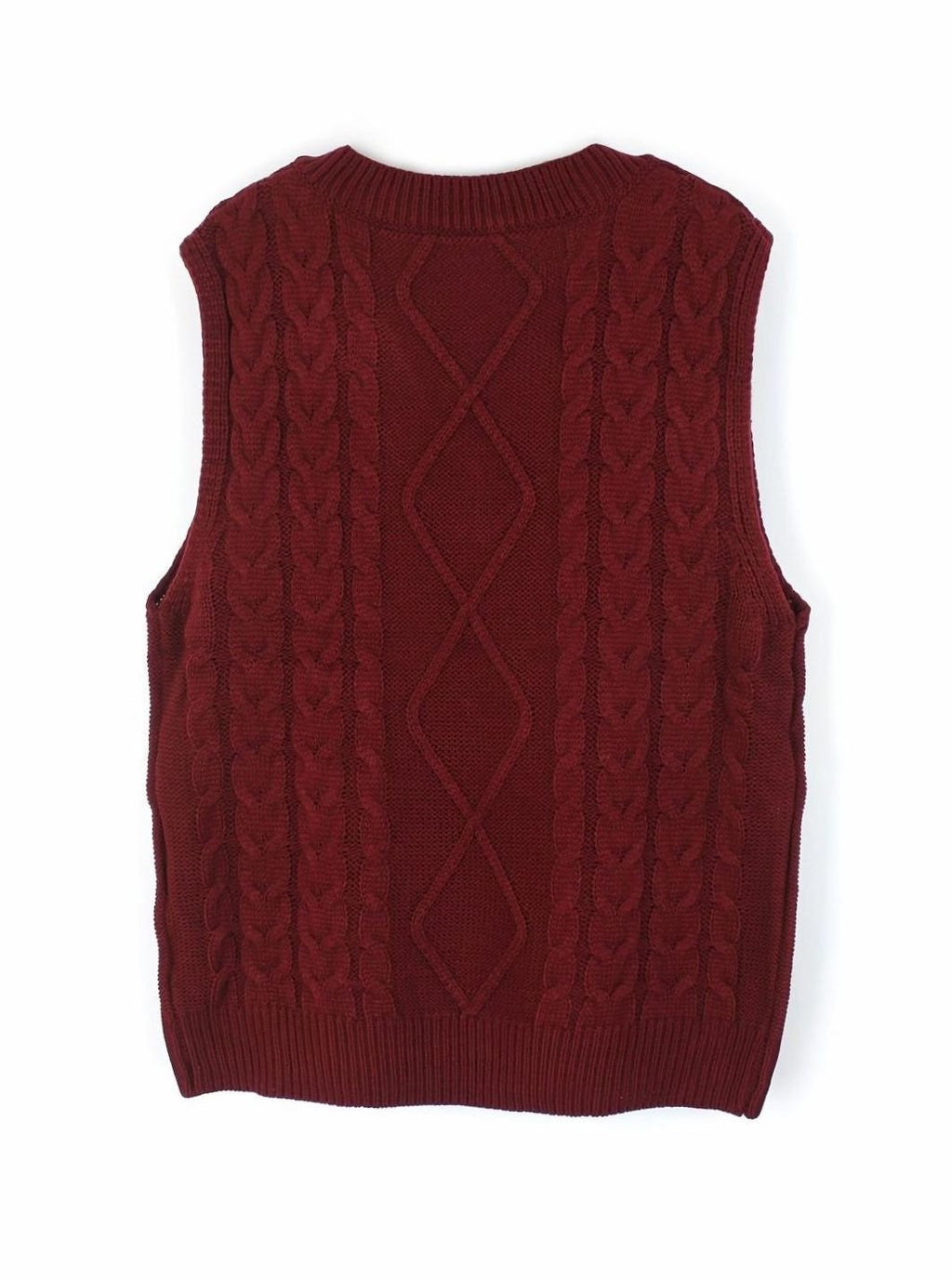 Camila | Gilet en maille torsadée pour femmes, décolleté en V, coupe décontractée