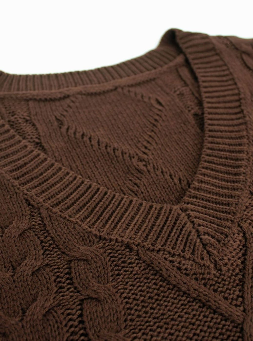 Camila | Gilet en maille torsadée pour femmes, décolleté en V, coupe décontractée