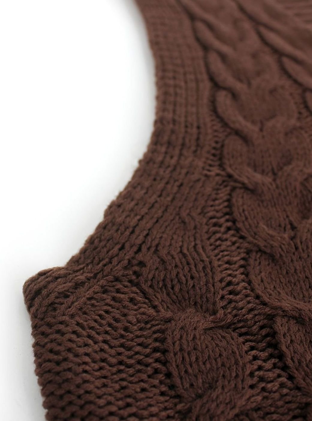 Camila | Gilet en maille torsadée pour femmes, décolleté en V, coupe décontractée