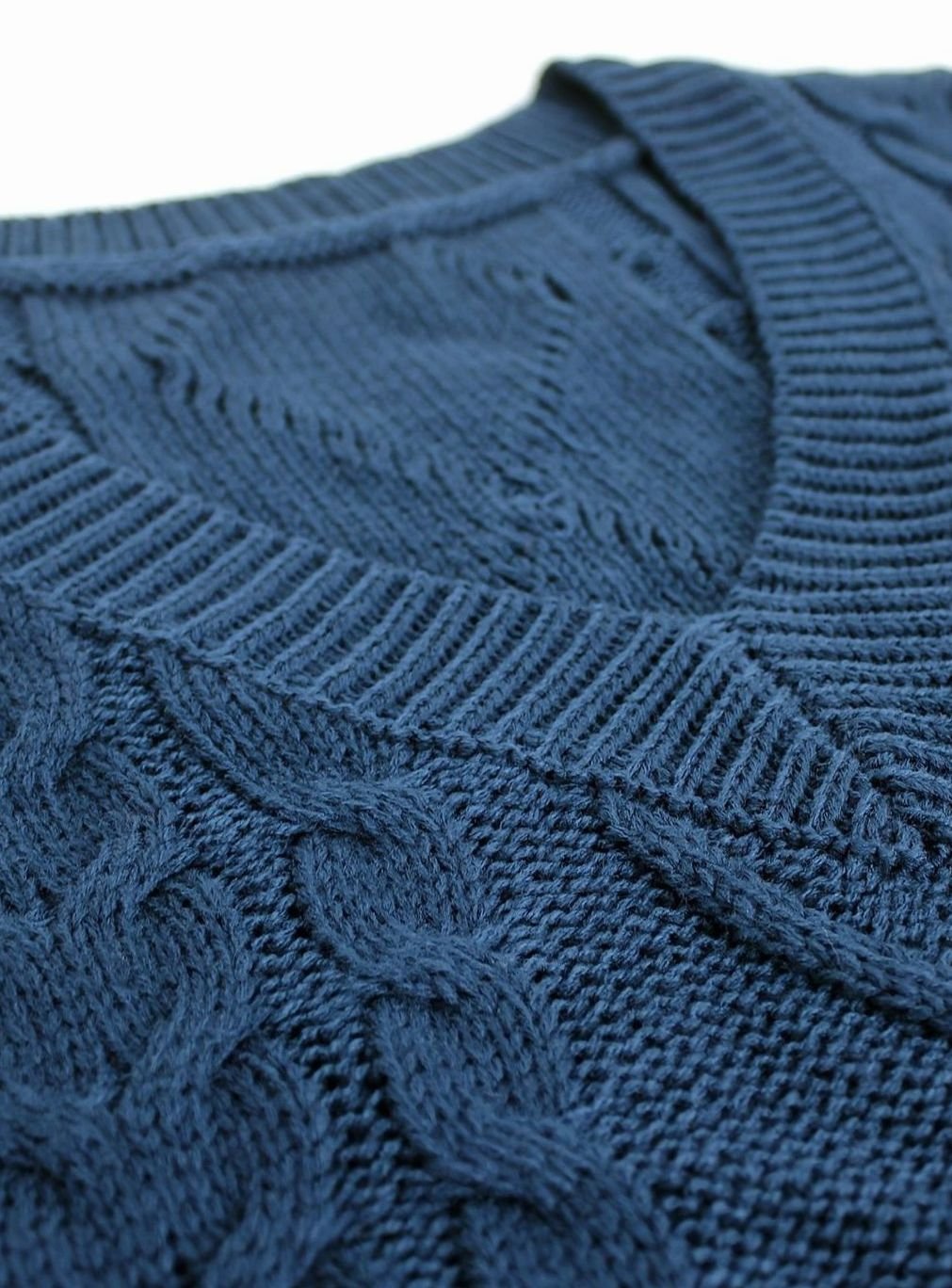 Camila | Gilet en maille torsadée pour femmes, décolleté en V, coupe décontractée