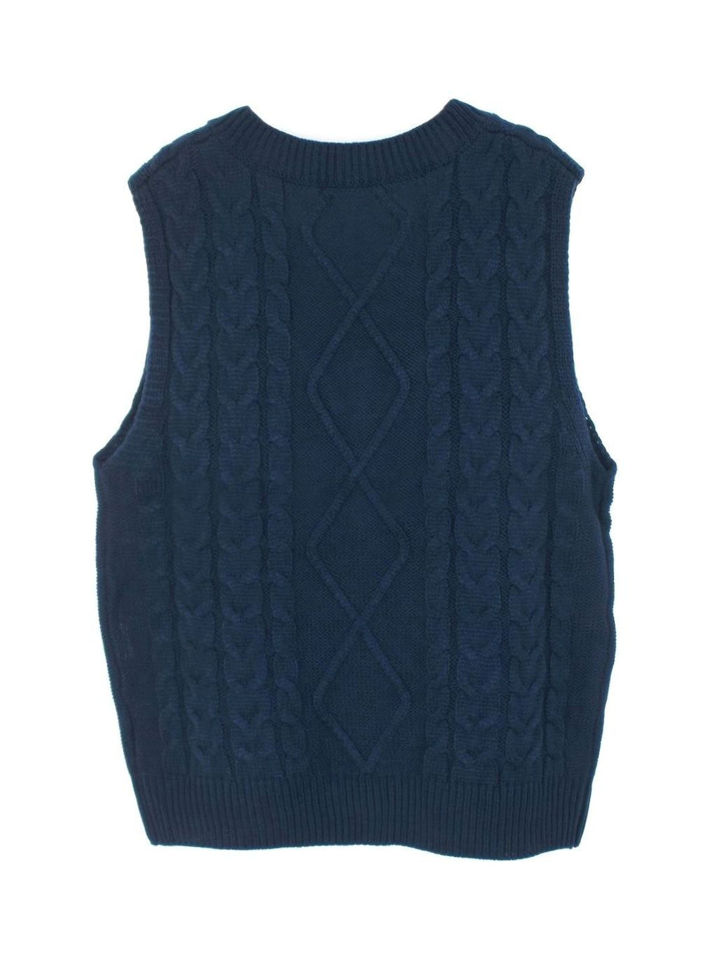 Camila | Gilet en maille torsadée pour femmes, décolleté en V, coupe décontractée