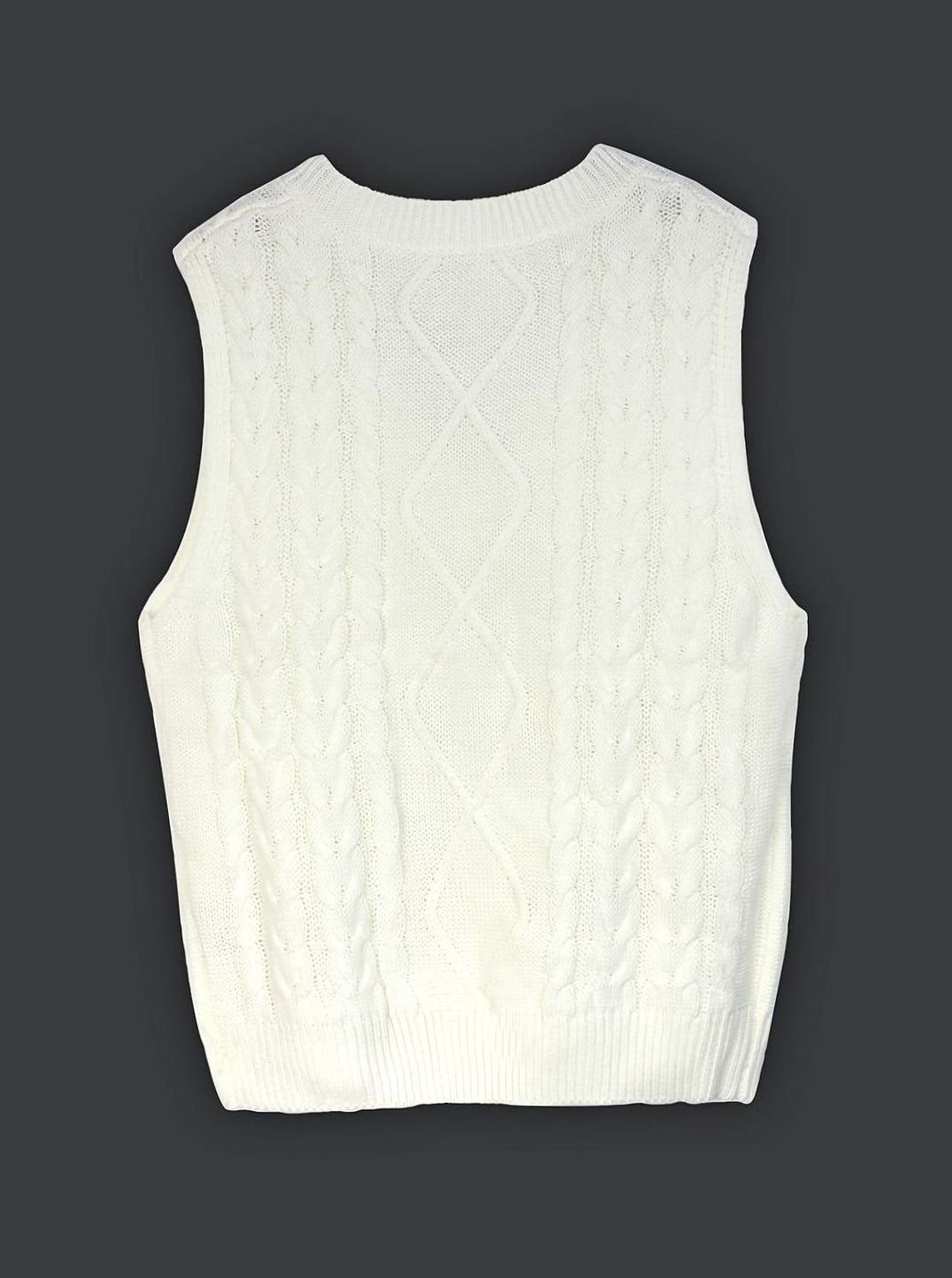 Camila | Gilet en maille torsadée pour femmes, décolleté en V, coupe décontractée