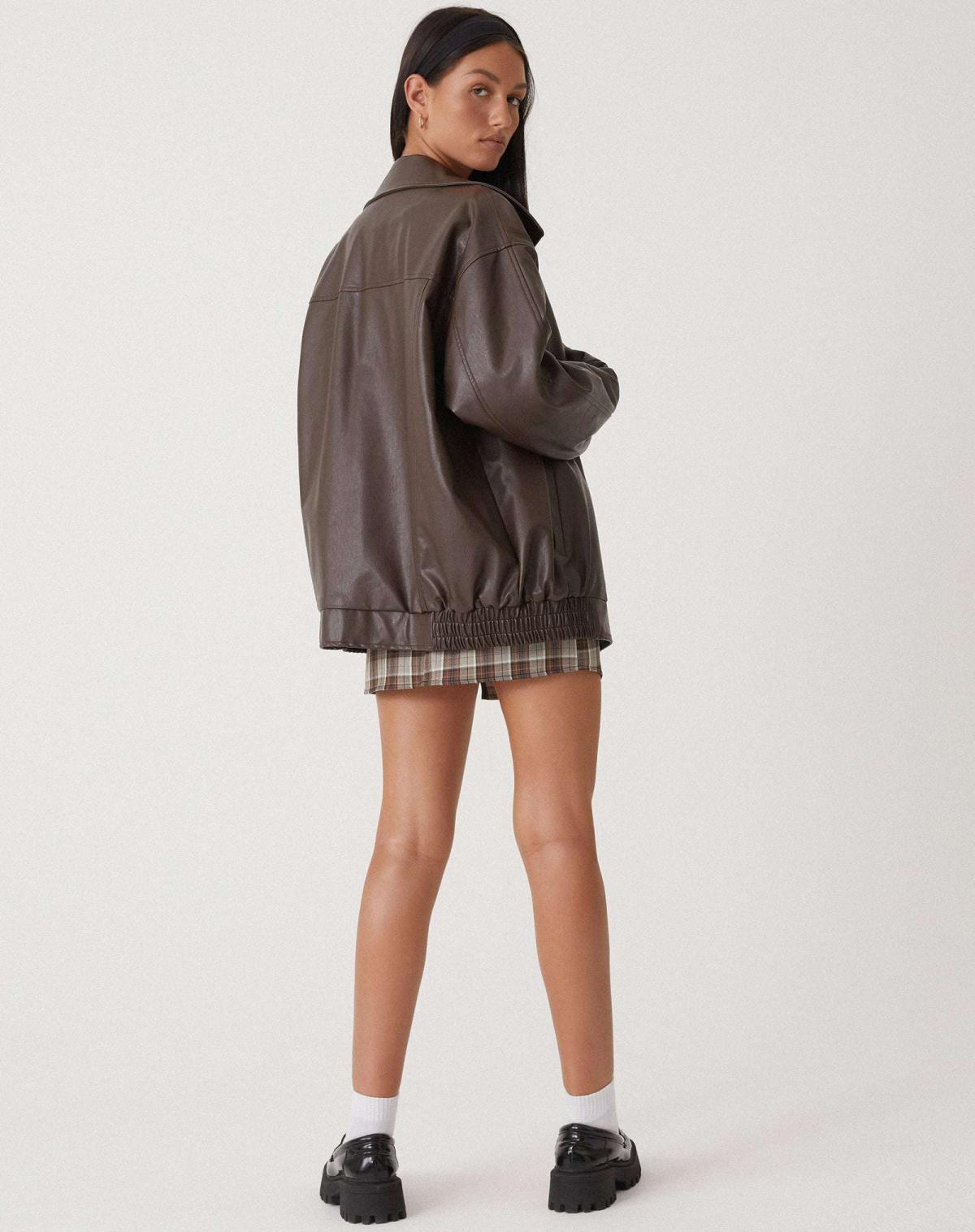 Veste Oversized Femme – Avec Fermeture Éclair, Convient pour le Printemps et l'Automne