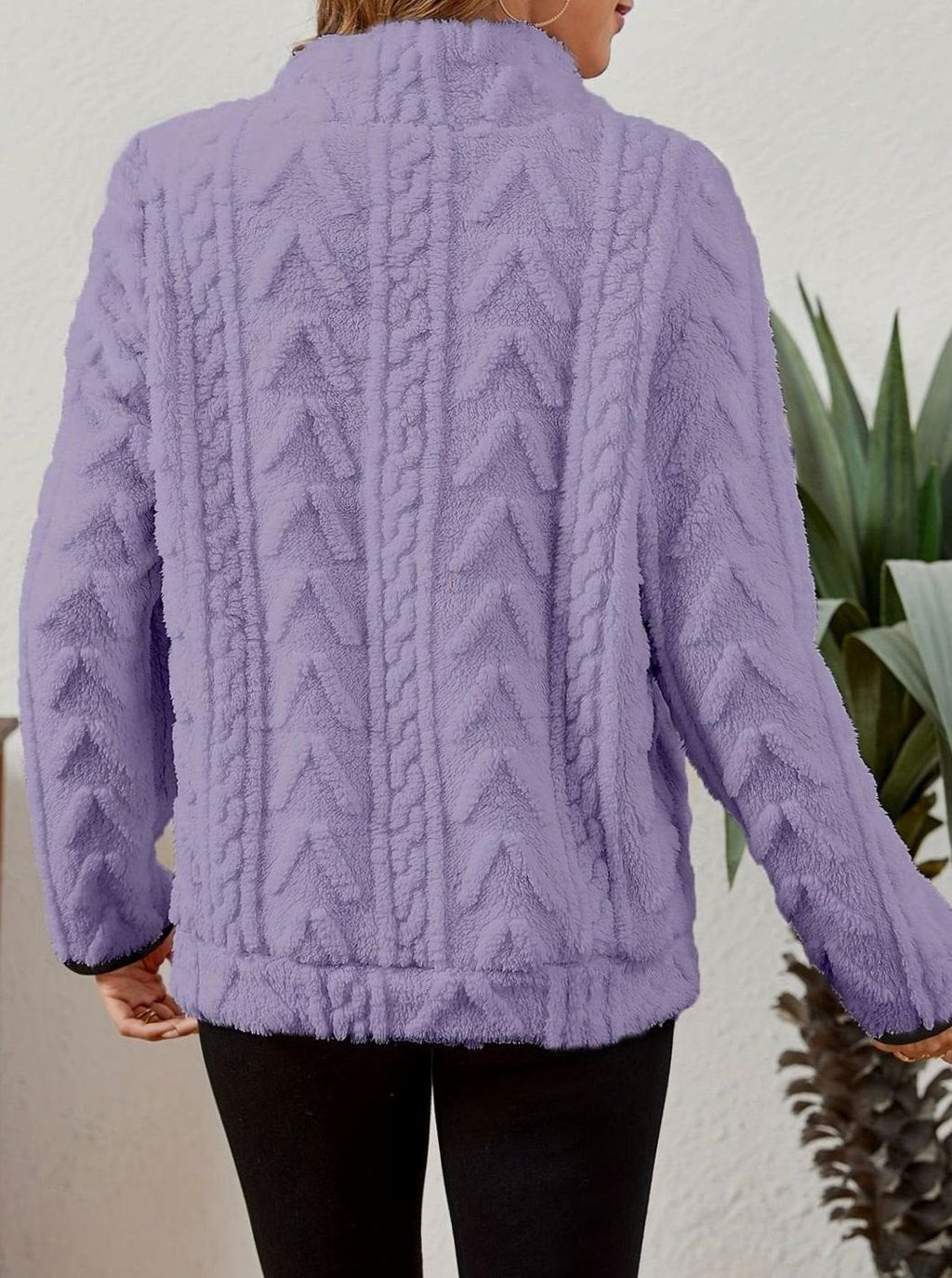 Madison | Pull en polaire pour femmes avec demi-fermeture éclair et poche kangourou