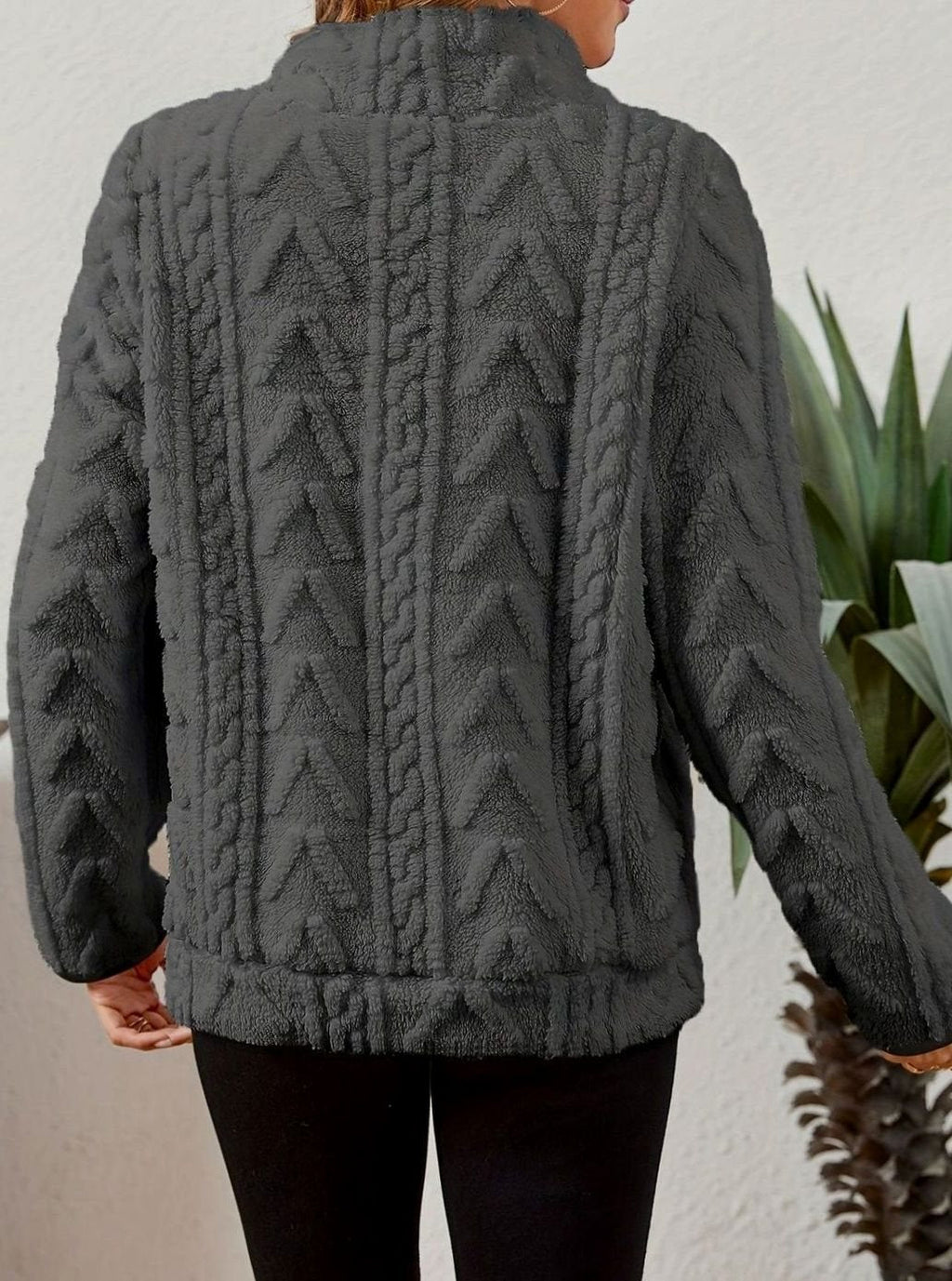 Madison | Pull en polaire pour femmes avec demi-fermeture éclair et poche kangourou