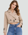 Madison | Veste Trench Coat Croisée Ceinturée Femme