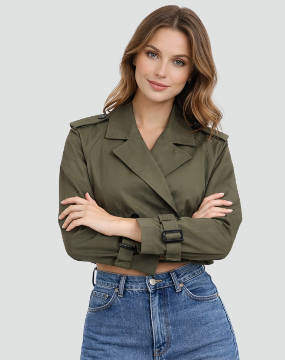 Madison | Veste Trench Coat Croisée Ceinturée Femme