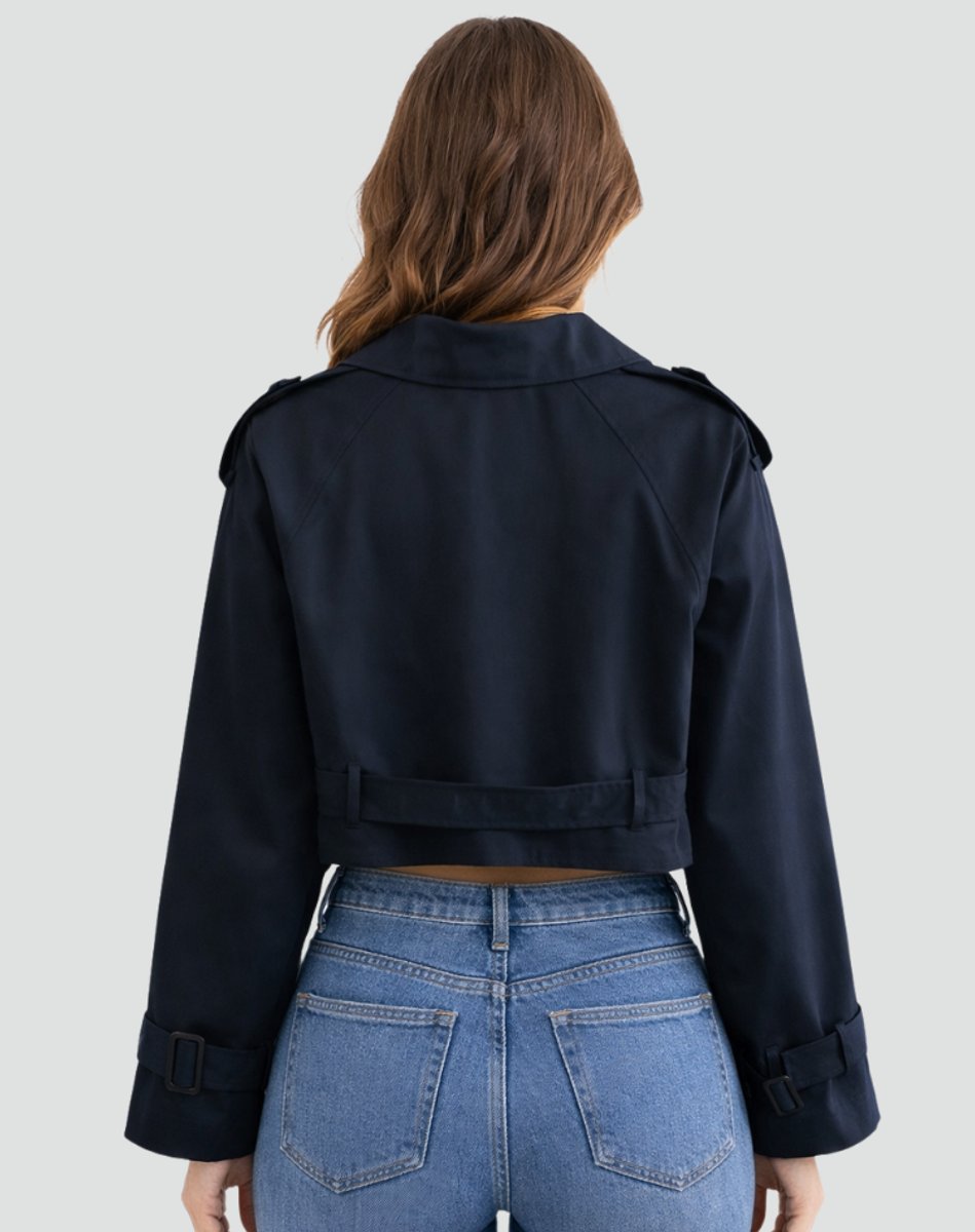Madison | Veste Trench Coat Croisée Ceinturée Femme