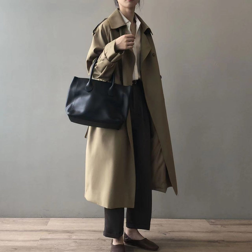 Eleanor | Manteau long imperméable à double boutonnage pour femmes