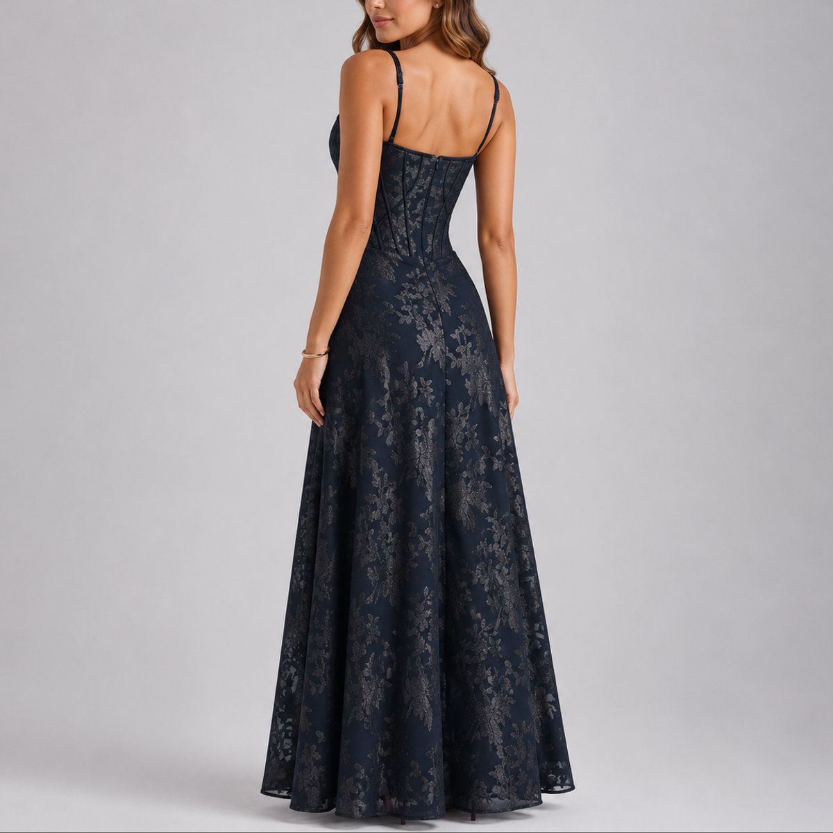 Charlotte | Robes de Mariage d'Automne pour Femmes, Robe Maxi à Corset Floral