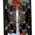 Susan - Gilet Élegant à Fleurs avec Boutons