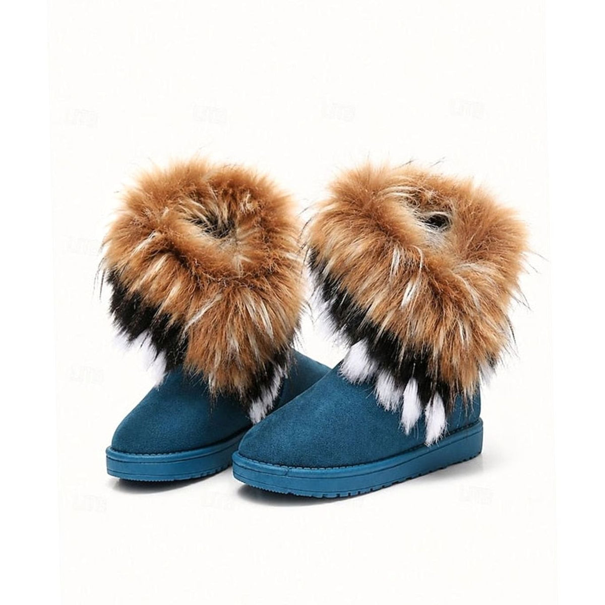 Mia | Bottes de neige à enfiler pour femmes avec bord en fausse fourrure