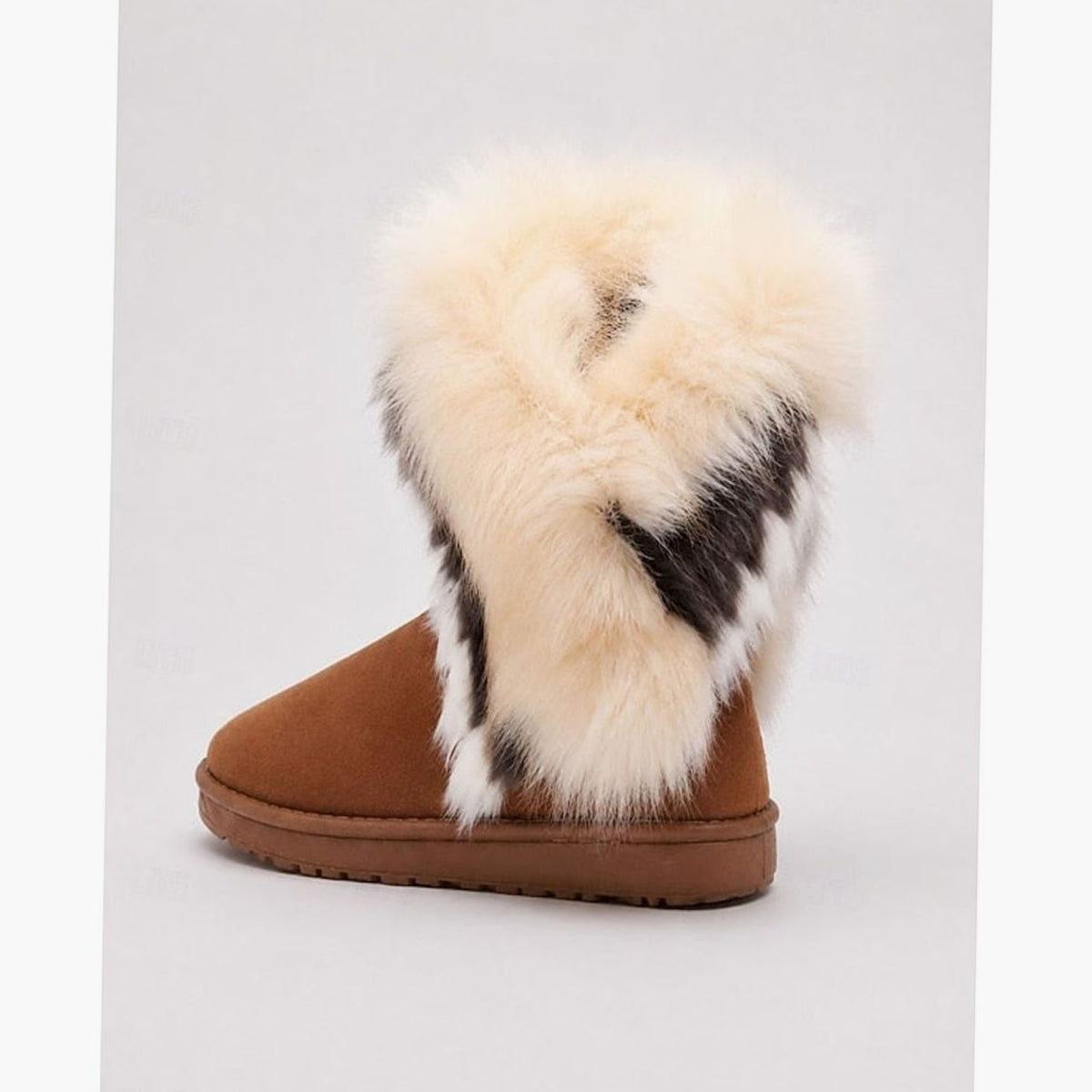 Mia | Bottes de neige à enfiler pour femmes avec bord en fausse fourrure