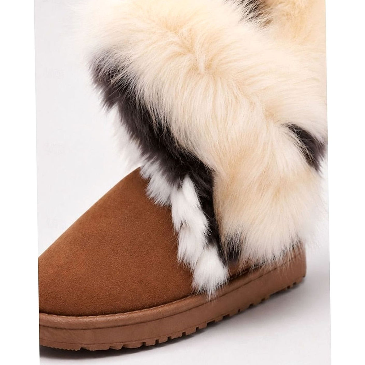 Mia | Bottes de neige à enfiler pour femmes avec bord en fausse fourrure