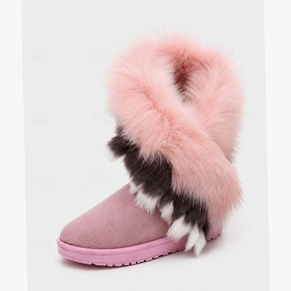 Mia | Bottes de neige à enfiler pour femmes avec bord en fausse fourrure
