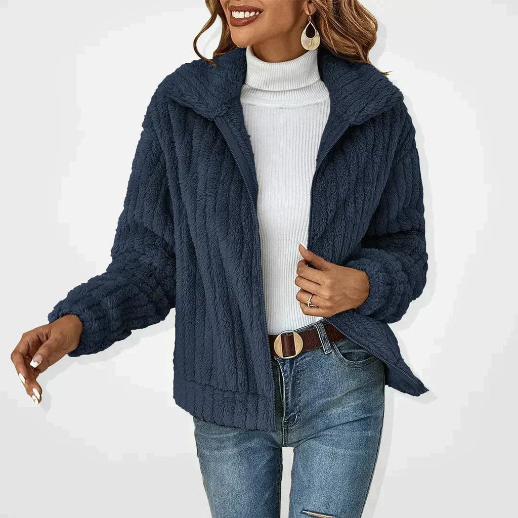 Manon - Gilet Teddy Oversize Élégant