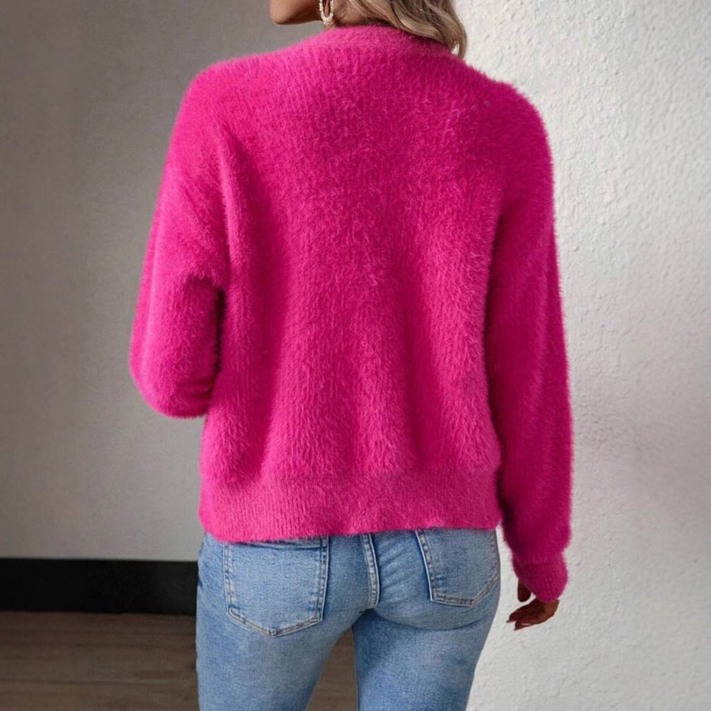 Saskia - Gilet Teddy V-Hals Élégant
