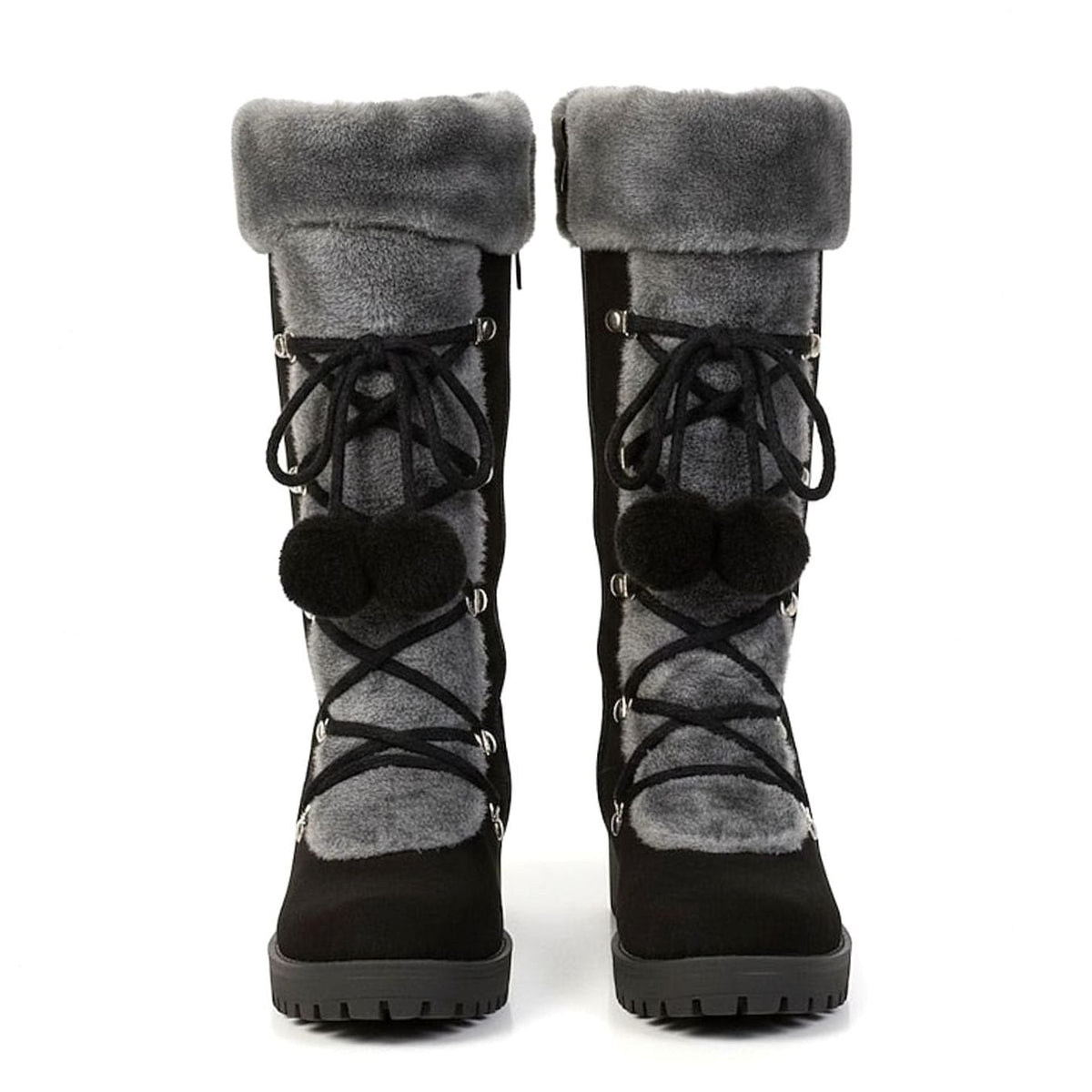 Madison | Bottes de neige à lacets et bordure en fourrure pour femmes