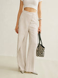 Camila | Pantalon large asymétrique taille haute pour femmes