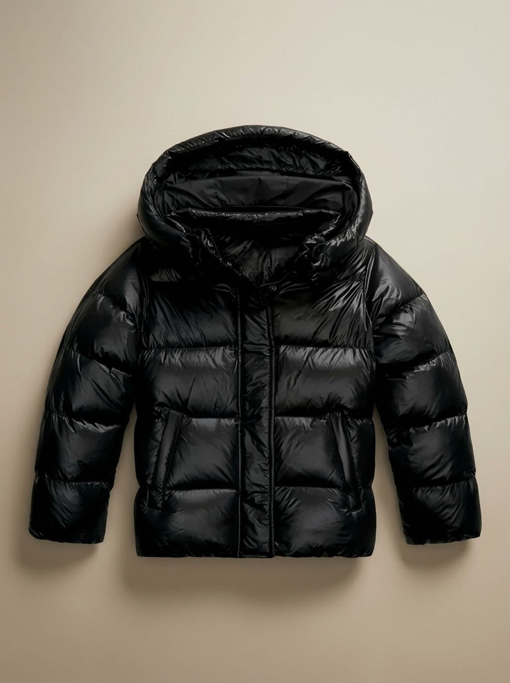 Camila | Veste d'hiver matelassée brillante à capuche pour femmes