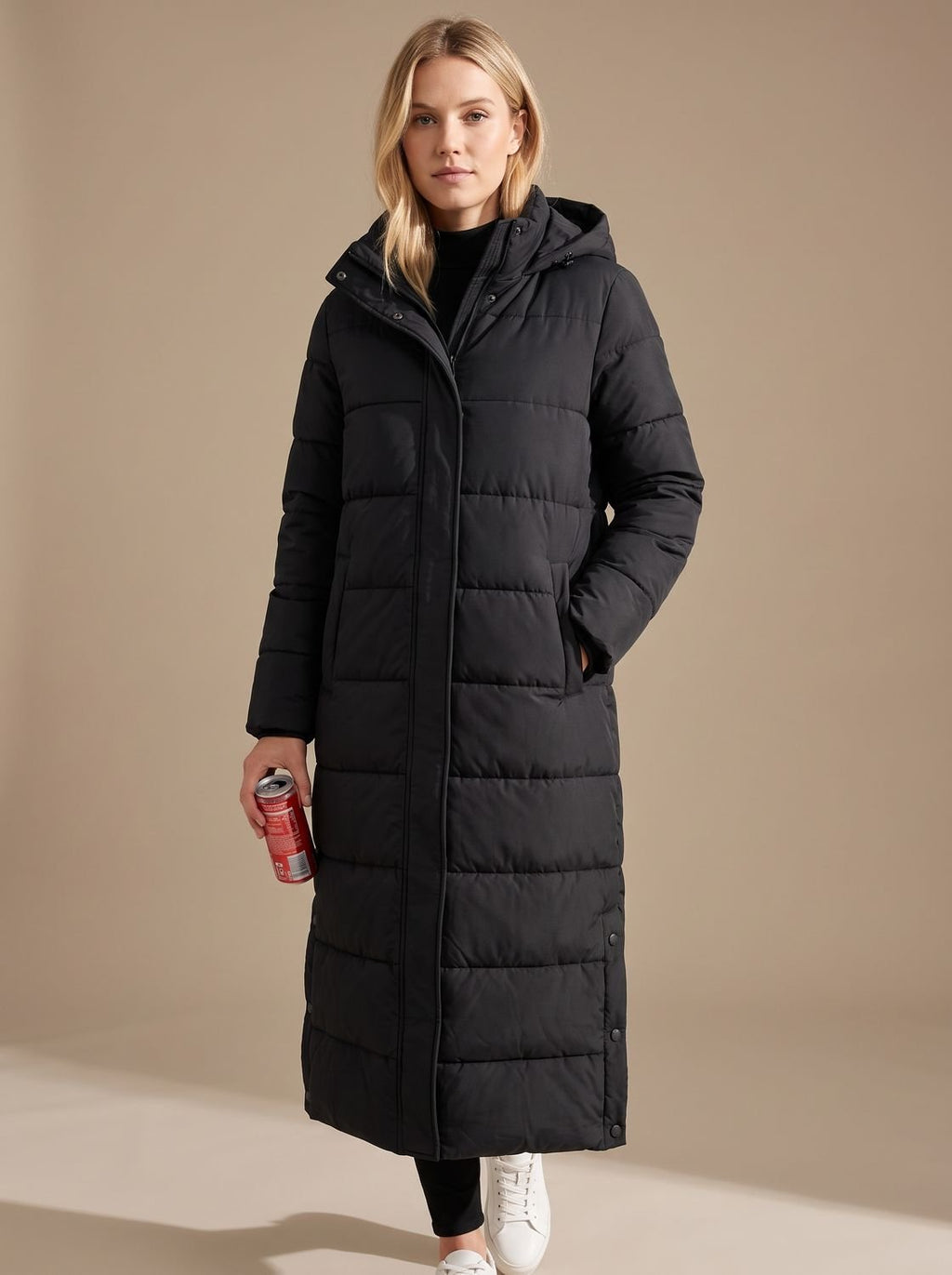Olivia | Veste longue matelassée à capuche pour femmes