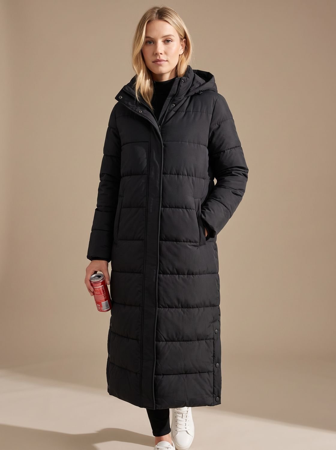 Olivia | Veste longue matelassée à capuche pour femmes