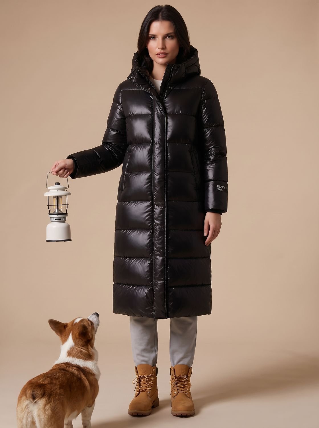 Penelope | Veste Puffer Longue Matelassée à Capuche pour Femme