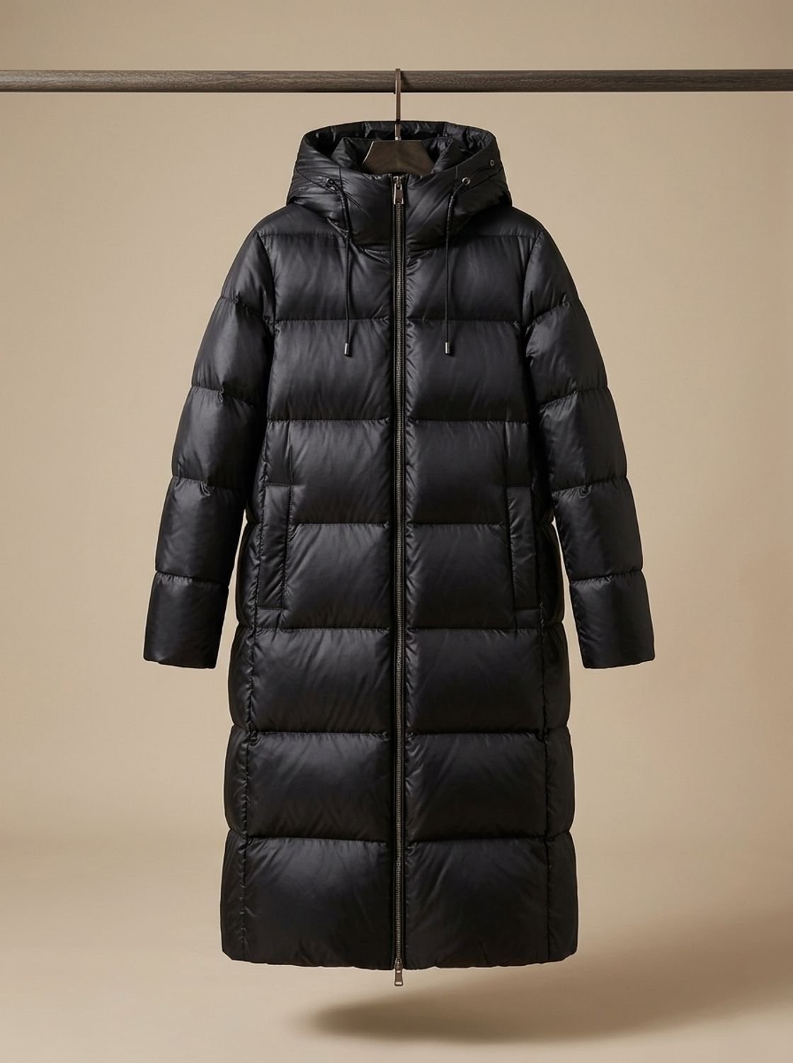 Penelope | Veste Puffer Longue Matelassée à Capuche pour Femme