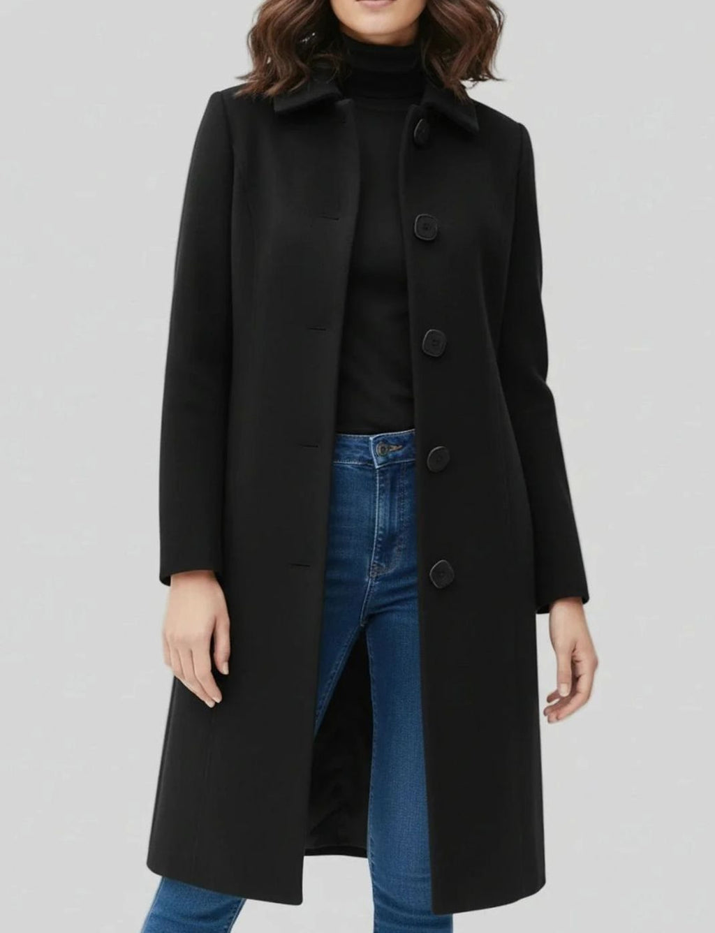 Manteau à col chemise pour femmes