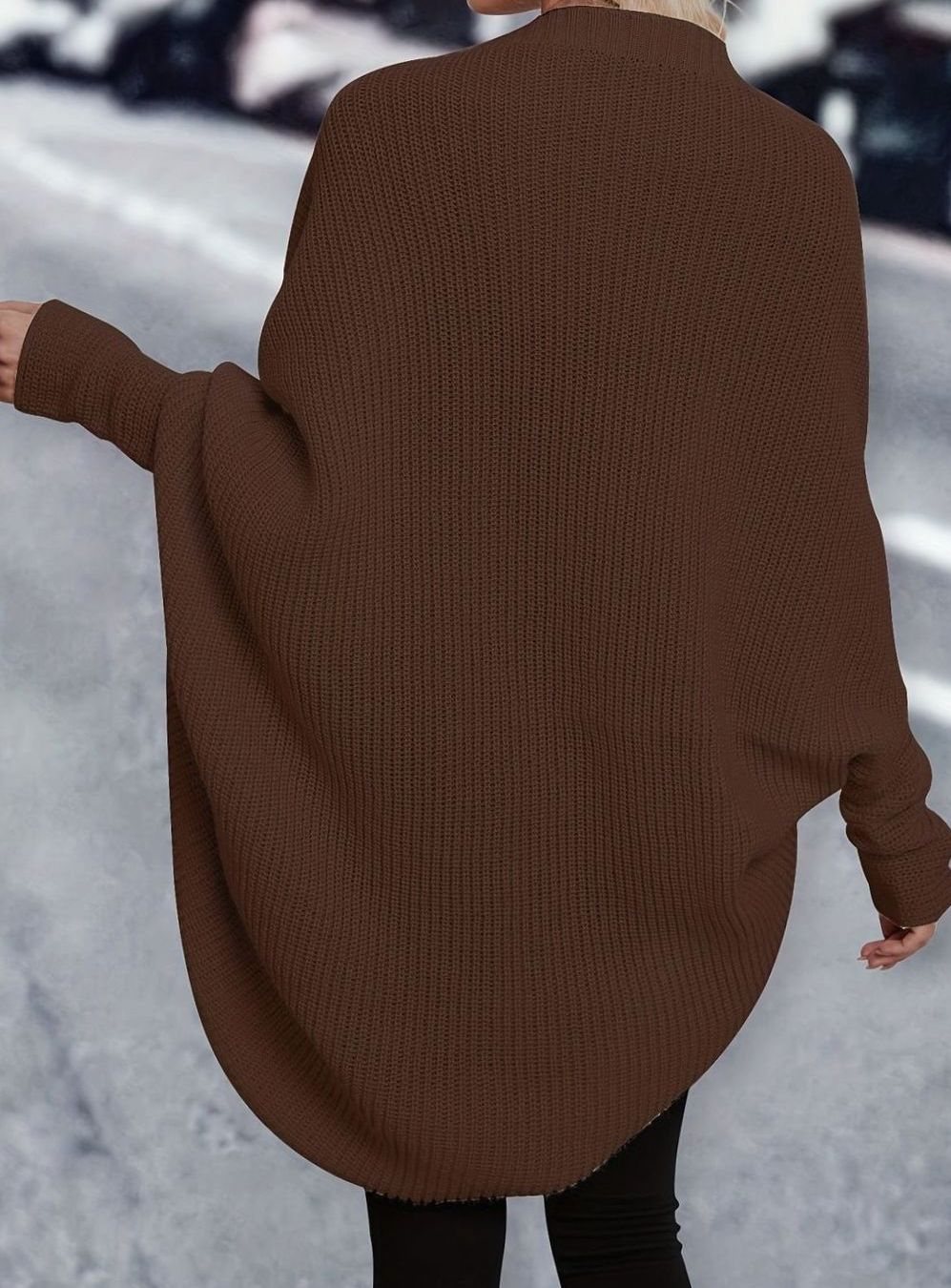 Camila | Cardigan Tricot Longline Oversize pour Femmes