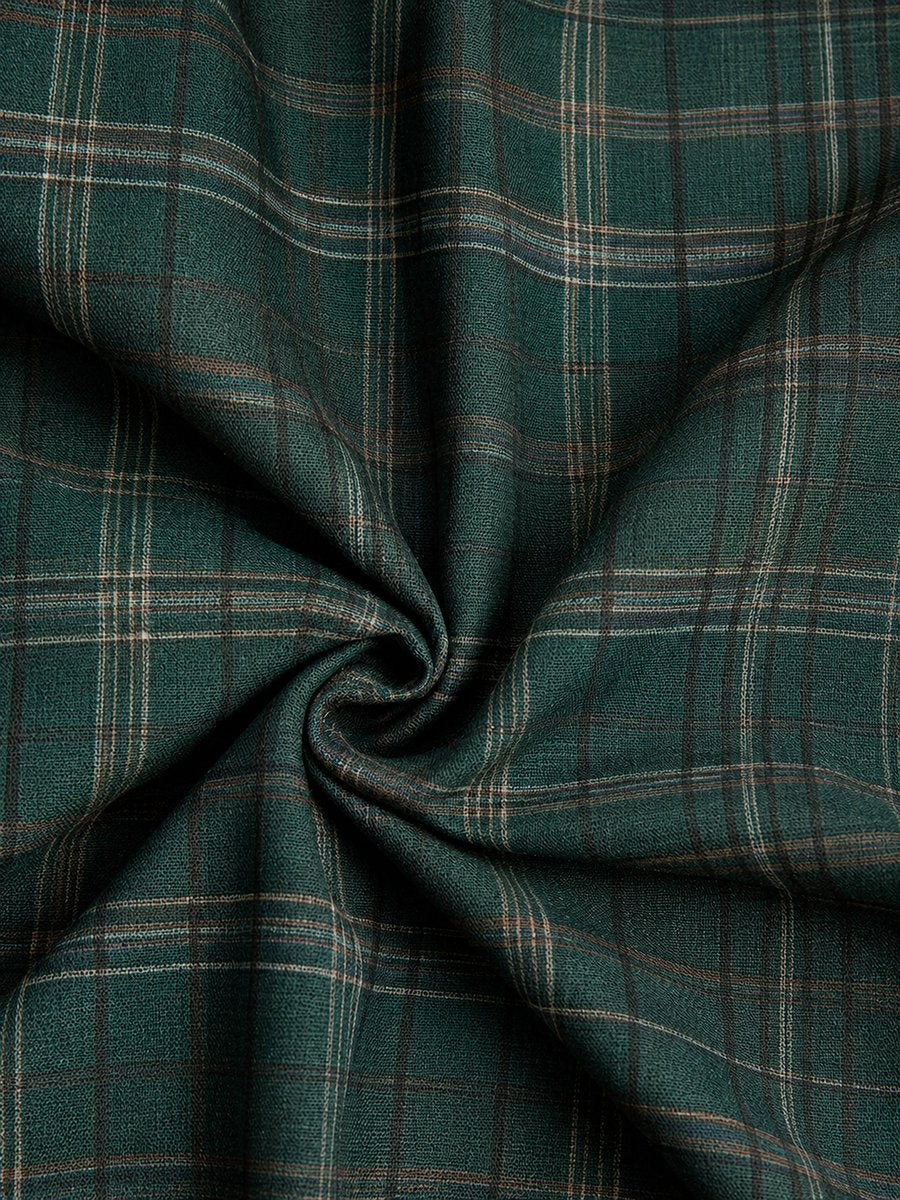 Emma | Robes Formelles Maxi Chemise en Flanelle à Carreaux pour Femmes