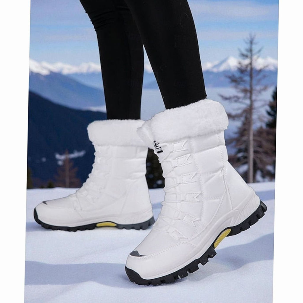 Harper | Bottes de neige à lacets doublées en peluche pour femmes