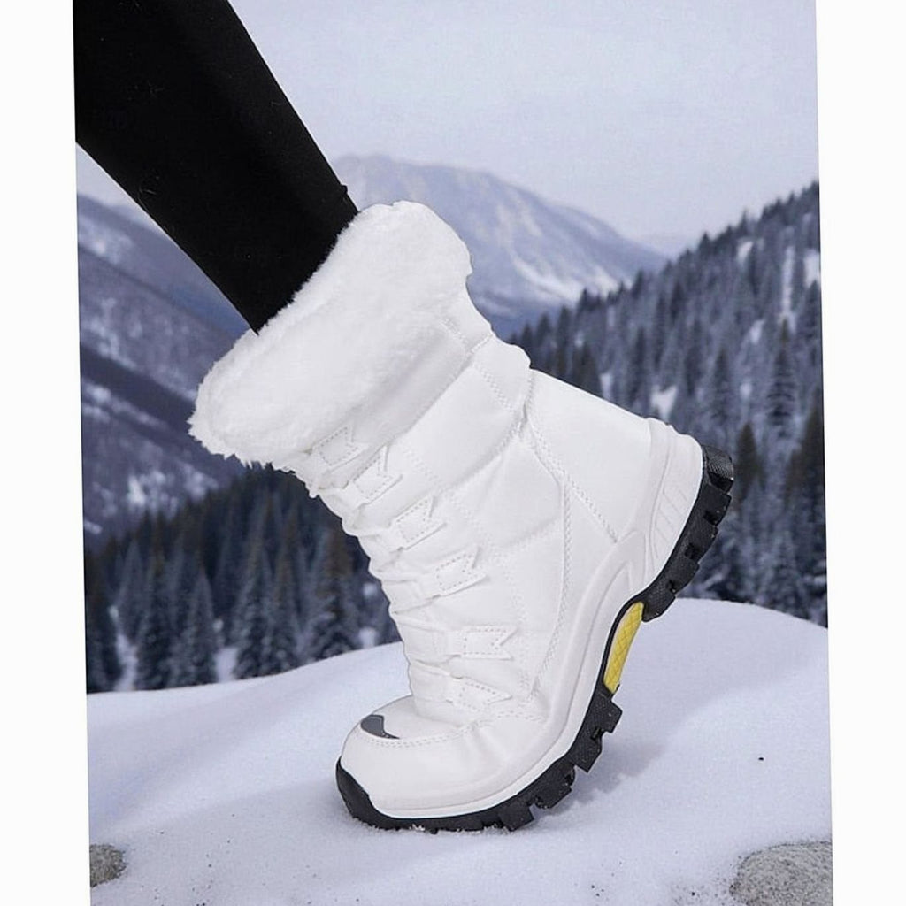 Harper | Bottes de neige à lacets doublées en peluche pour femmes