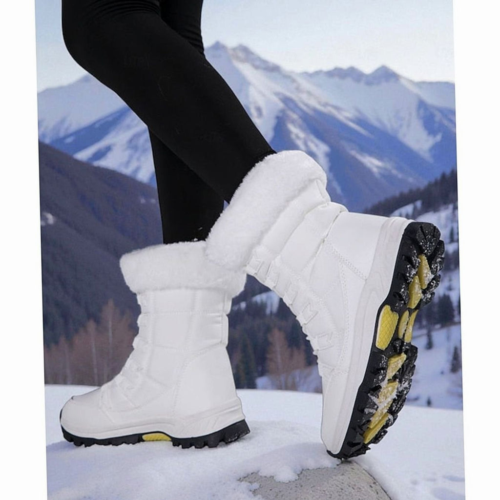 Harper | Bottes de neige à lacets doublées en peluche pour femmes