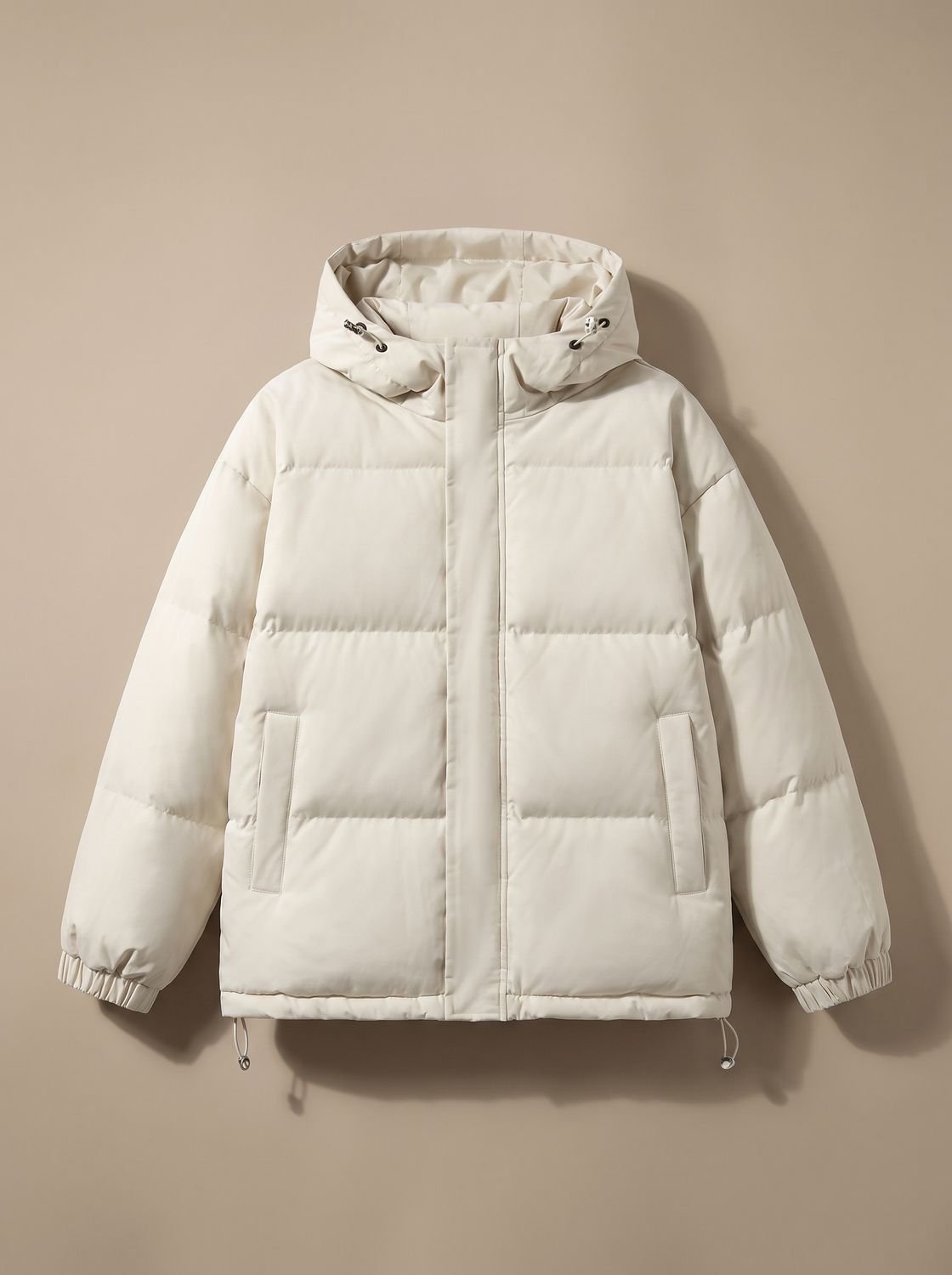 Aria | Veste d'hiver à capuche matelassée pour femmes, coupe décontractée et épaules tombantes