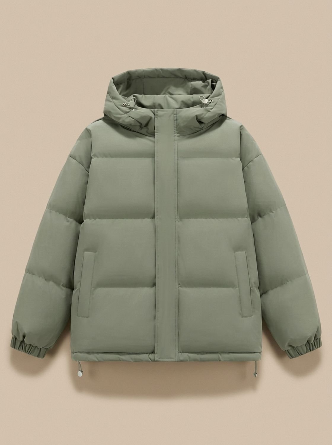 Aria | Veste d'hiver à capuche matelassée pour femmes, coupe décontractée et épaules tombantes
