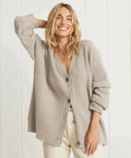 Ingrid - Gilet Tricoté V-Hals Oversize Élégant