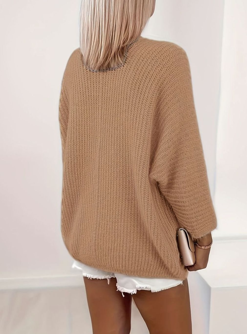 Aria | Gilet en Tricot Ouvert Relaxé pour Femmes