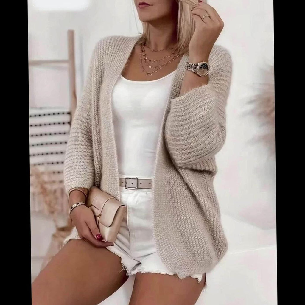 Aria | Gilet en Tricot Ouvert Relaxé pour Femmes