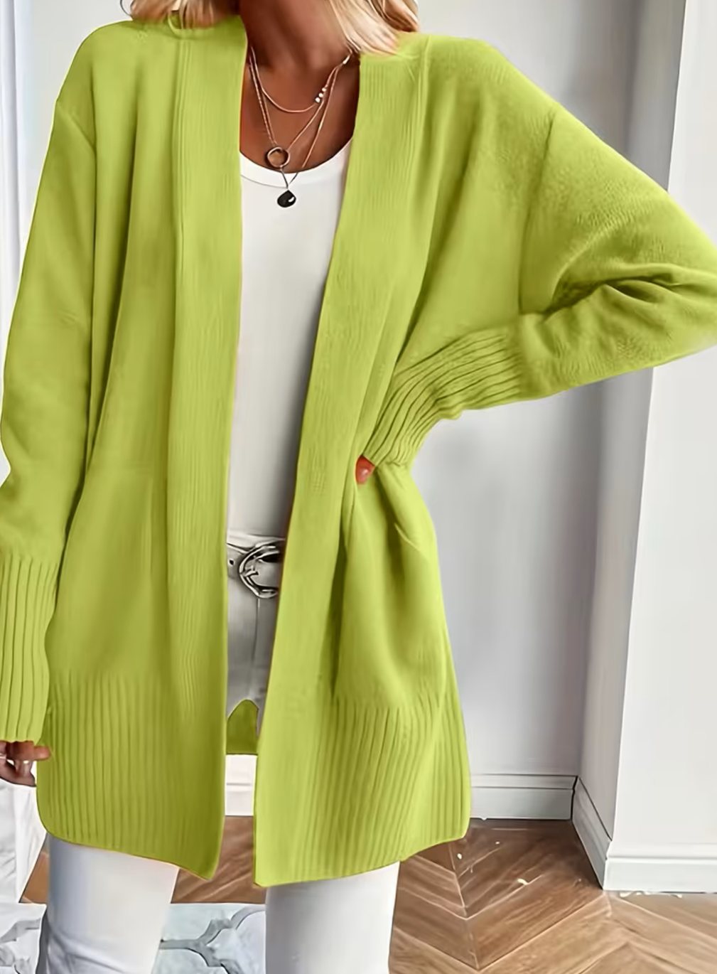 Harper | Gilet en tricot ouvert et décontracté pour femmes
