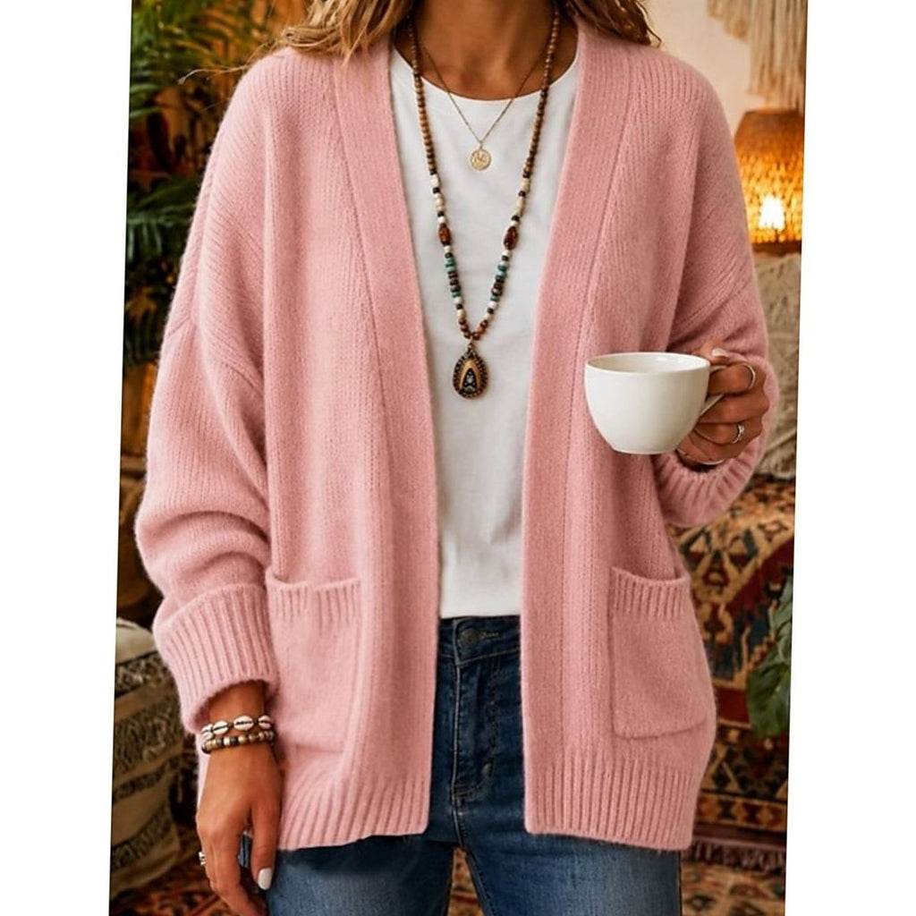 Andrea - Gilet Tricoté Oversize Élégant
