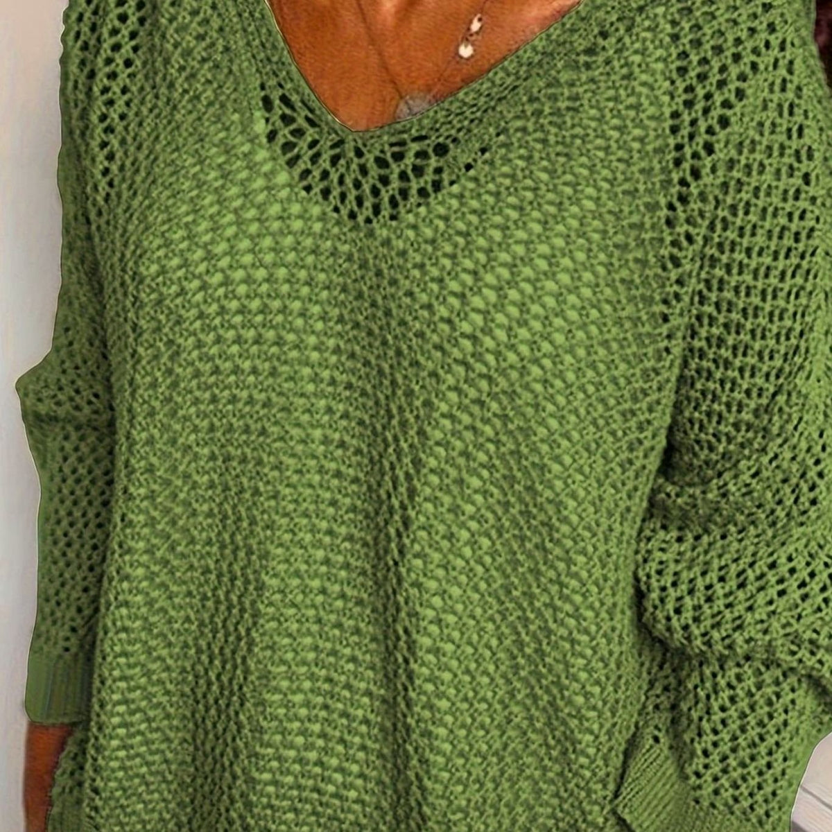 Camila | Pull à capuche en maille ouverte pour femmes