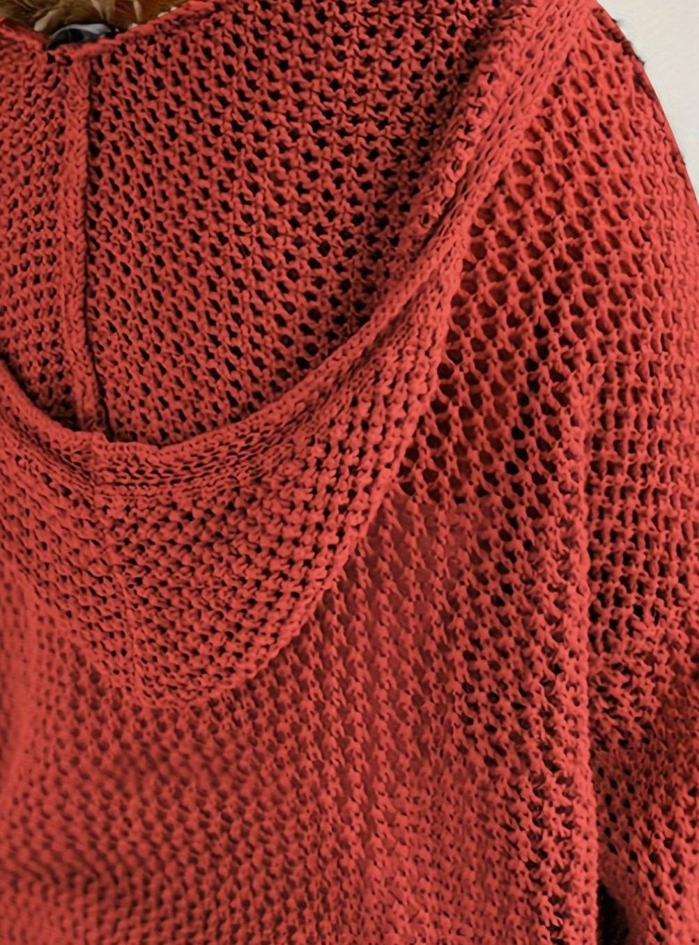 Camila | Pull à capuche en maille ouverte pour femmes