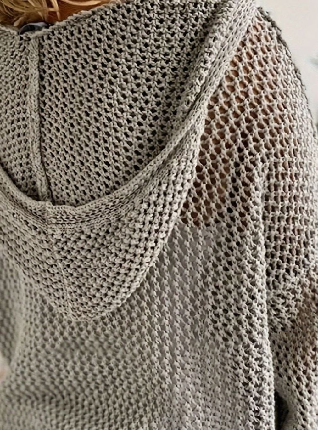 Camila | Pull à capuche en maille ouverte pour femmes