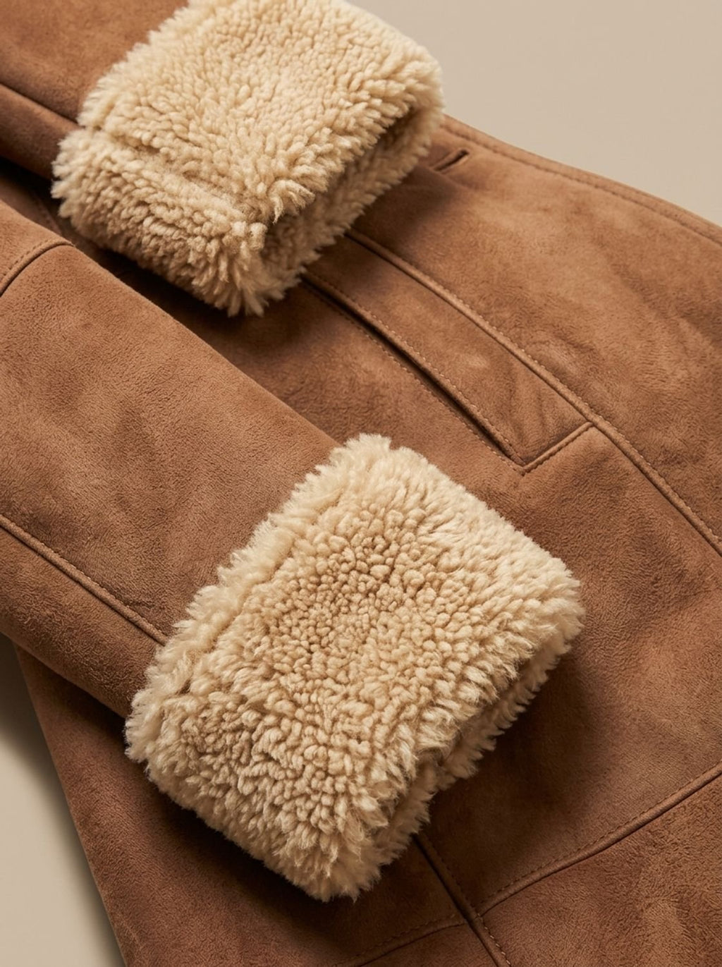 Camila | Manteau long en fausse fourrure avec doublure en shearling pour femmes