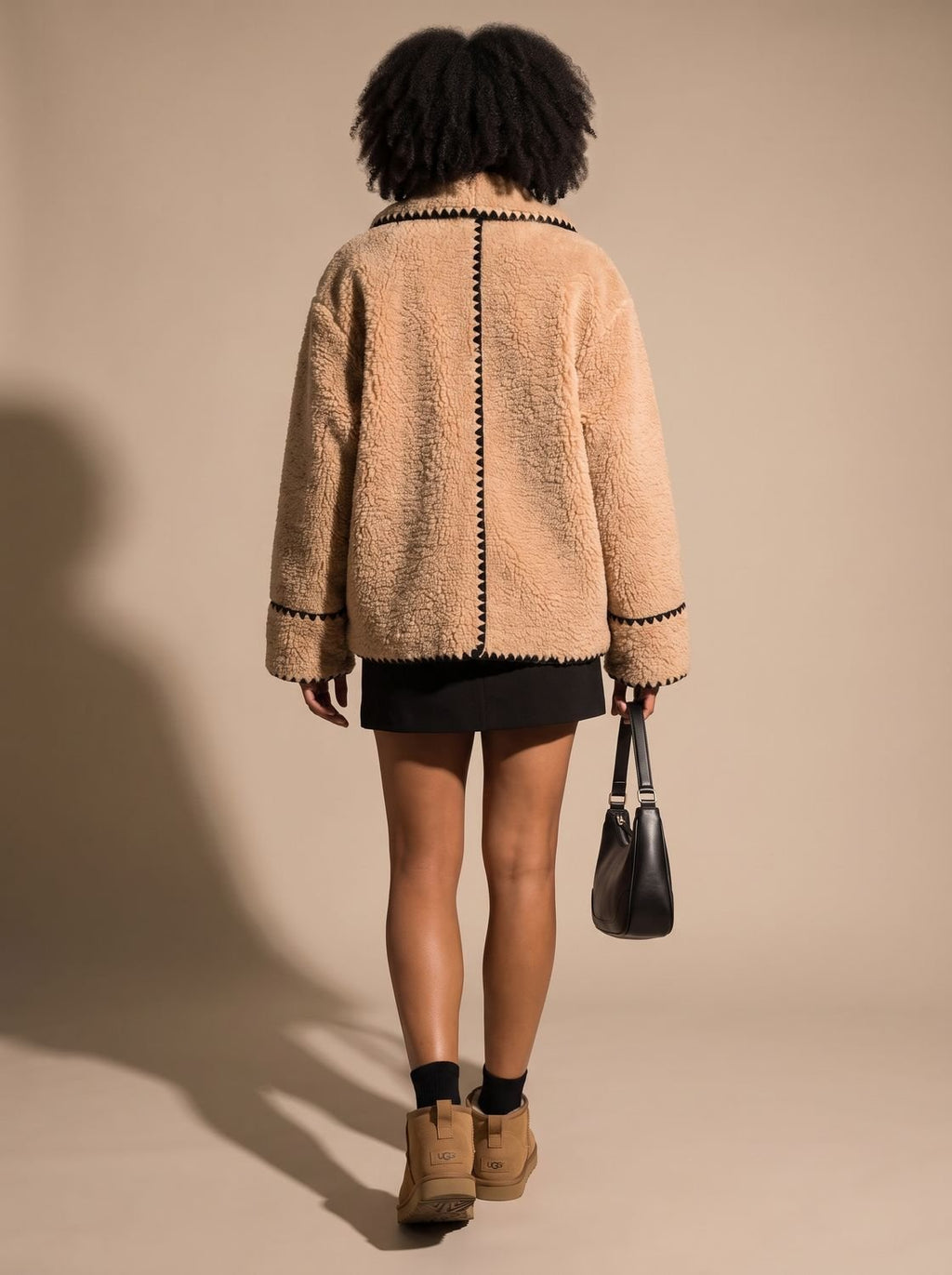 Madison | Manteau en fausse fourrure en teddy pour femmes avec détails en revers